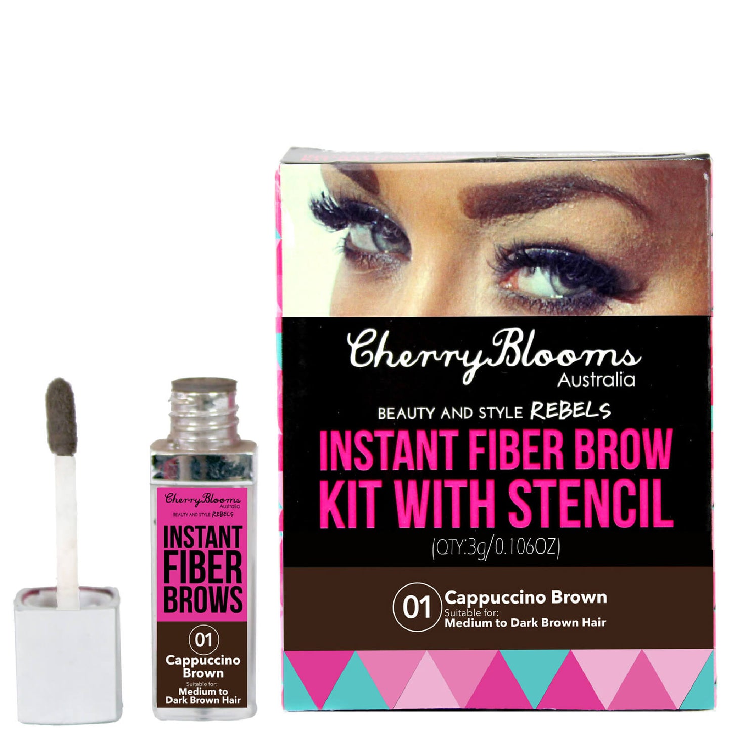 Cherry Blooms Fiber Brow Kit - Cap Brown