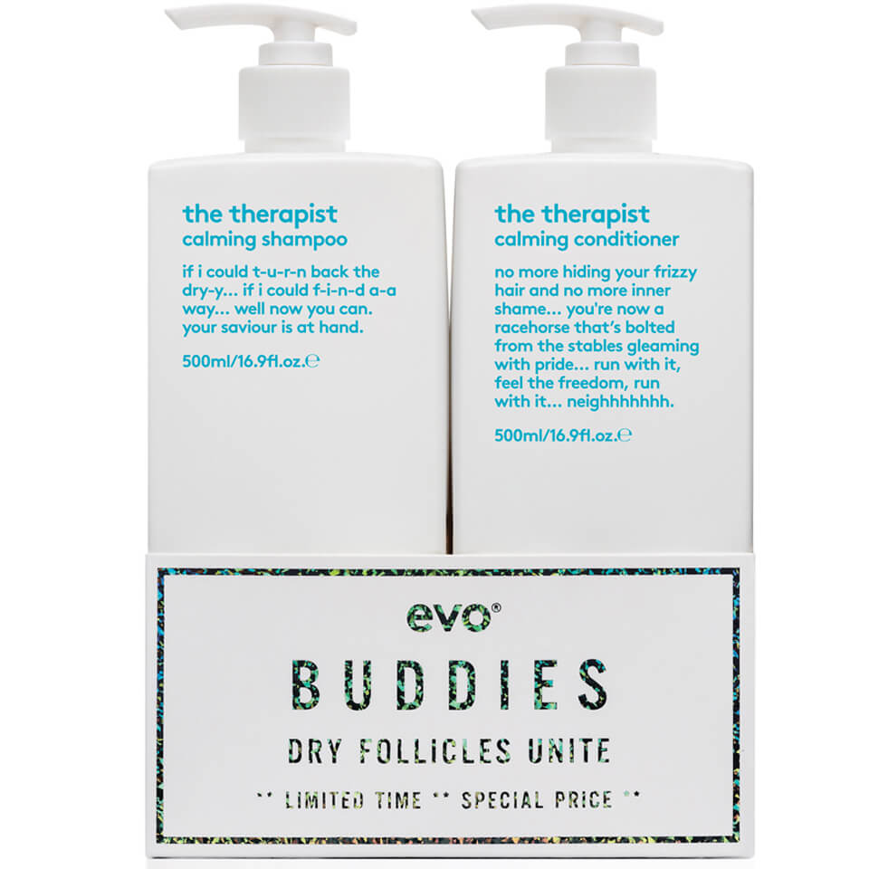 evo Buddies 'Dry Follicles Unite' Shampoo and Conditioner Duo