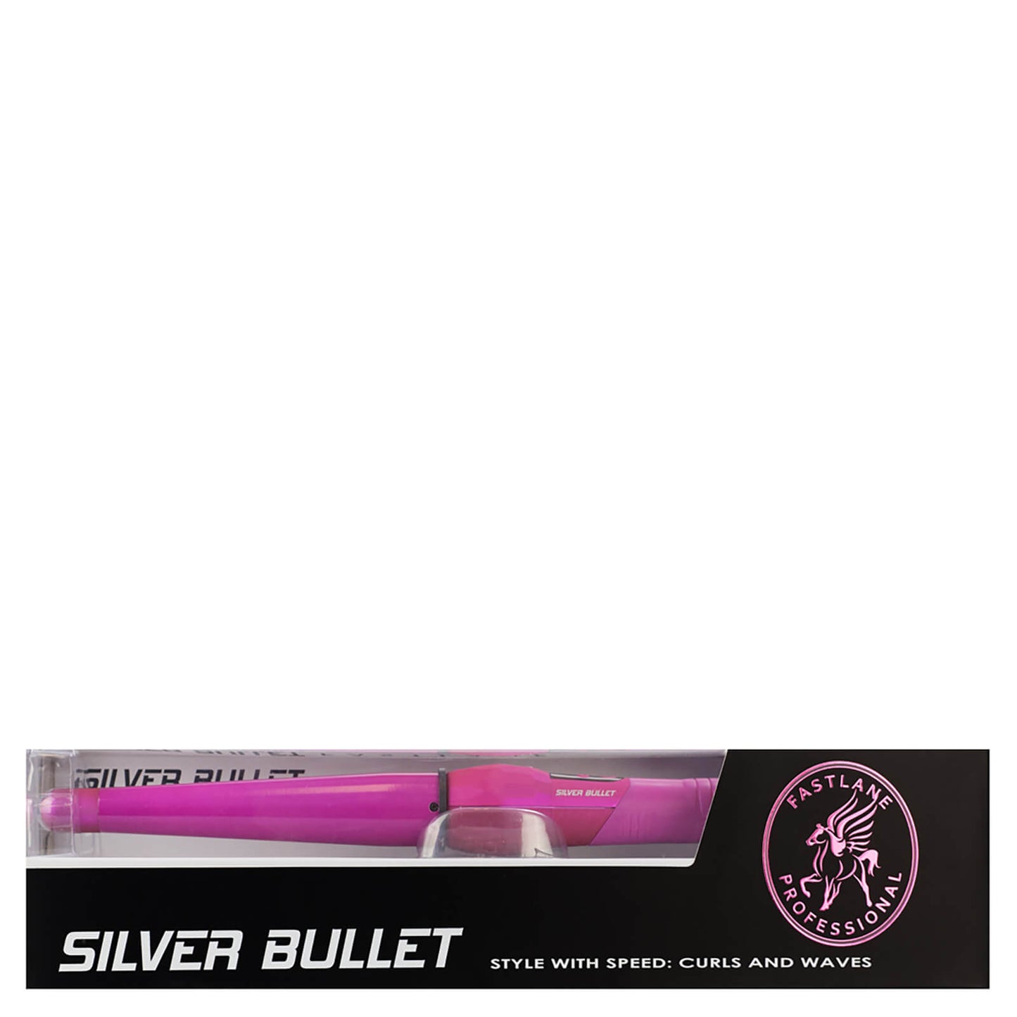 Silver Bullet Large Ceramic Conical Curling Iron - Pink