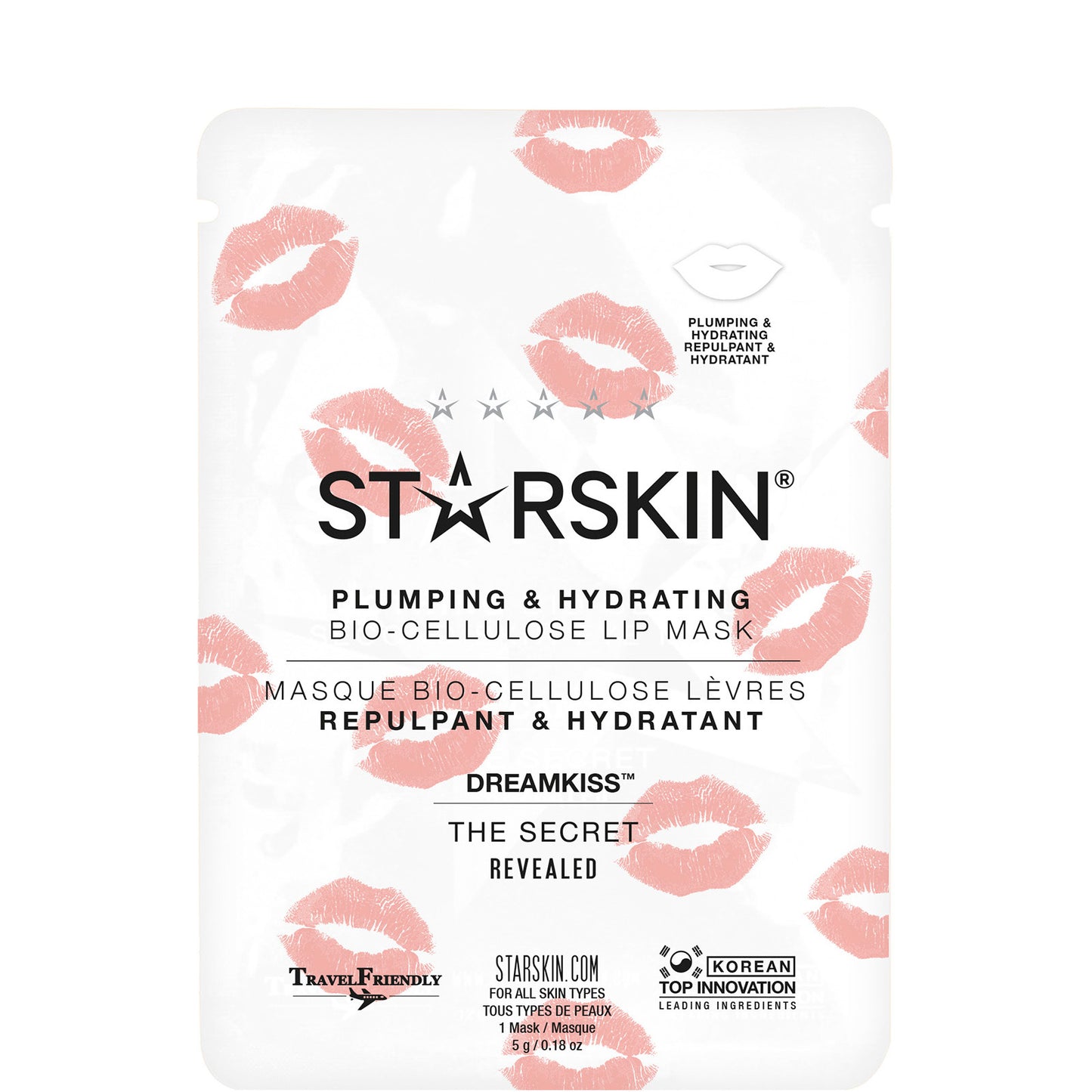 STARSKIN Dreamkiss Lip Mask Coconut Bio-Cellulose Second Skin Lip Mask (2 Masks)