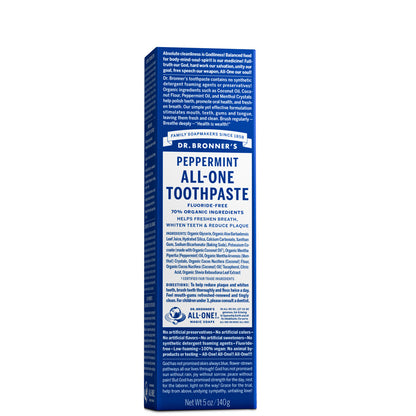 Dr. Bronner's All-One Toothpaste - Peppermint 140g