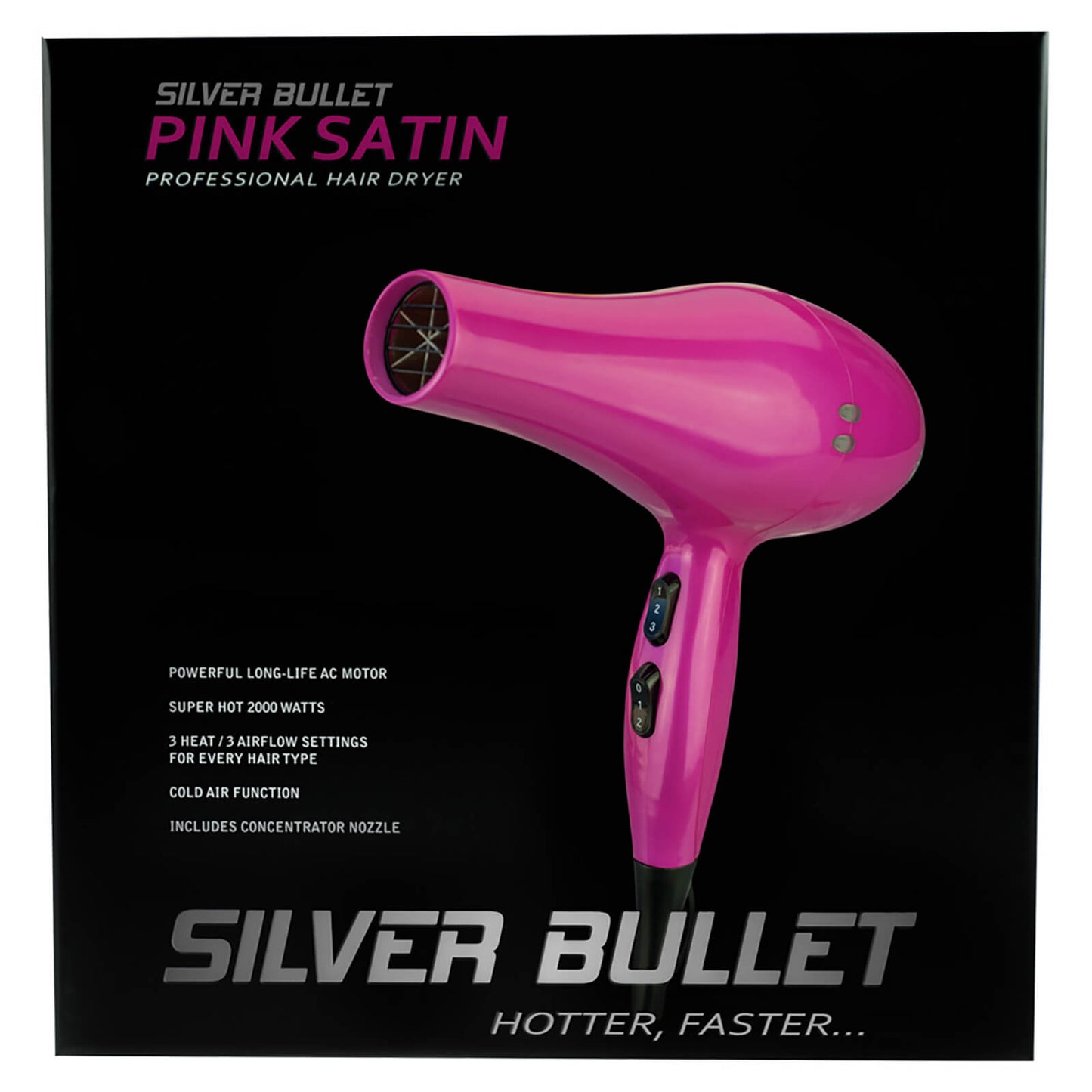 Silver Bullet Satin Dryer 2000W - Pink