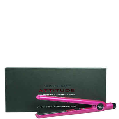 Silver Bullet Attitude Hair Straighteners - Hot Pink