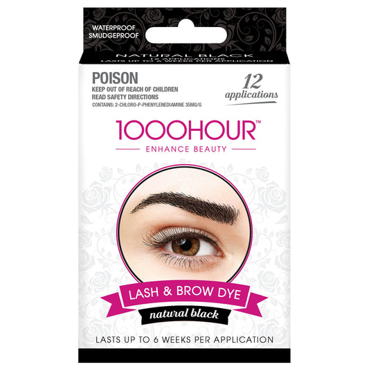 1000 Hour Eyelash & Brow Dye Kit - Natural Black