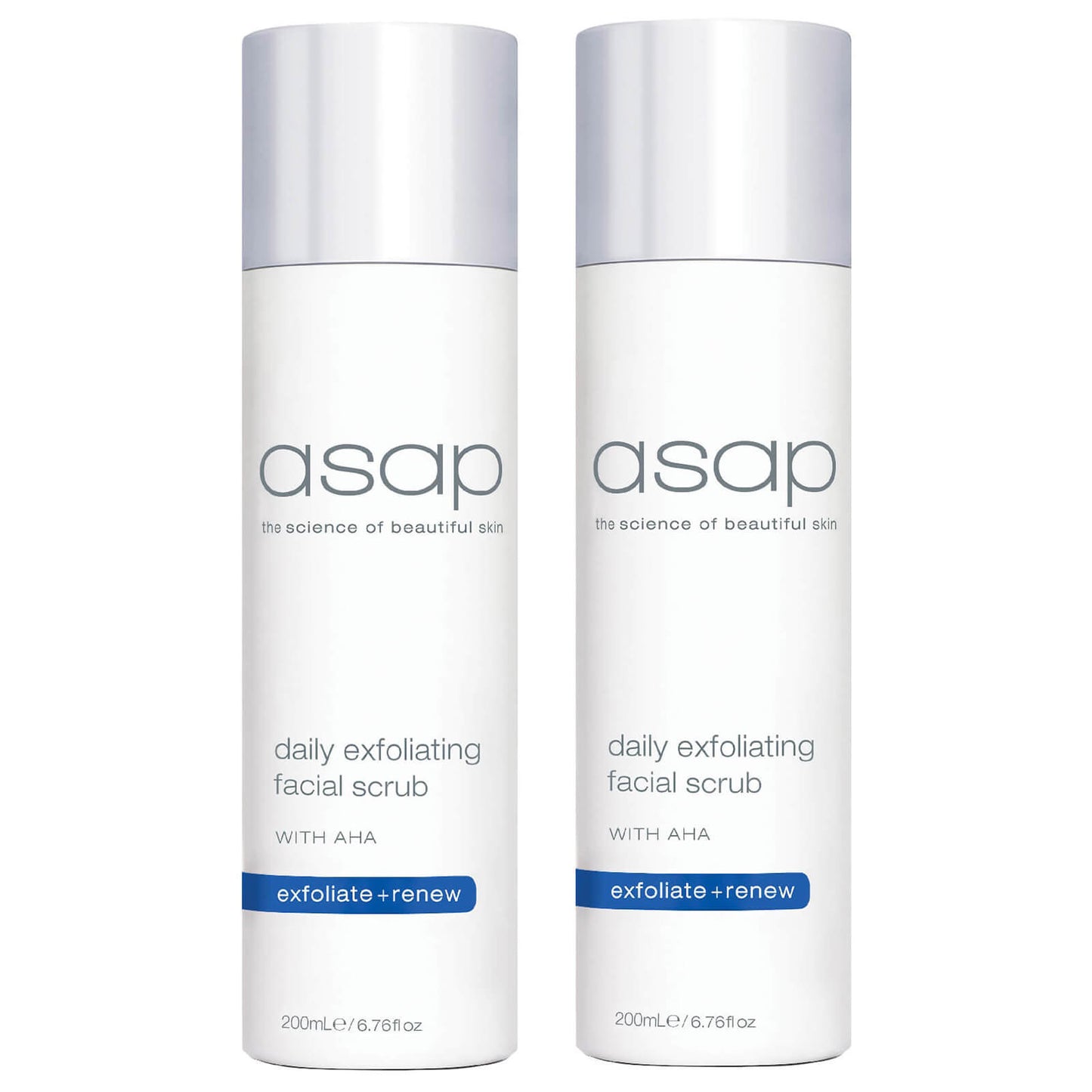 2 x asap Daily Exfoliating Facial Scrub 200ml