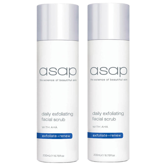 2 x asap Daily Exfoliating Facial Scrub 200ml