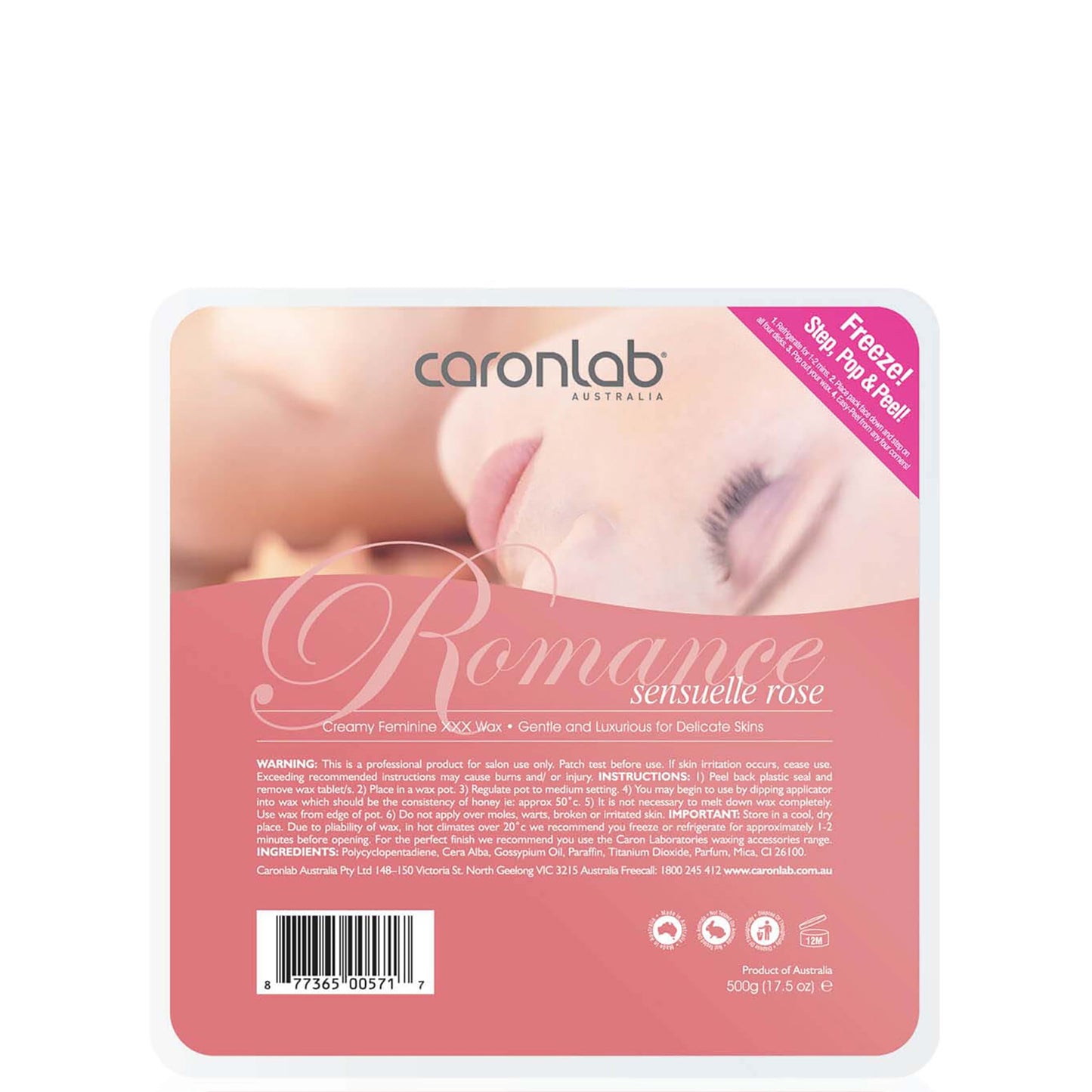 Caronlab Romance Delicate Skin Hard Wax 500g