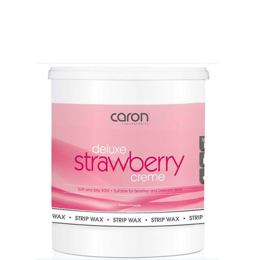 Caronlab Strawberry Crème Microwaveable Strip Wax 800ml