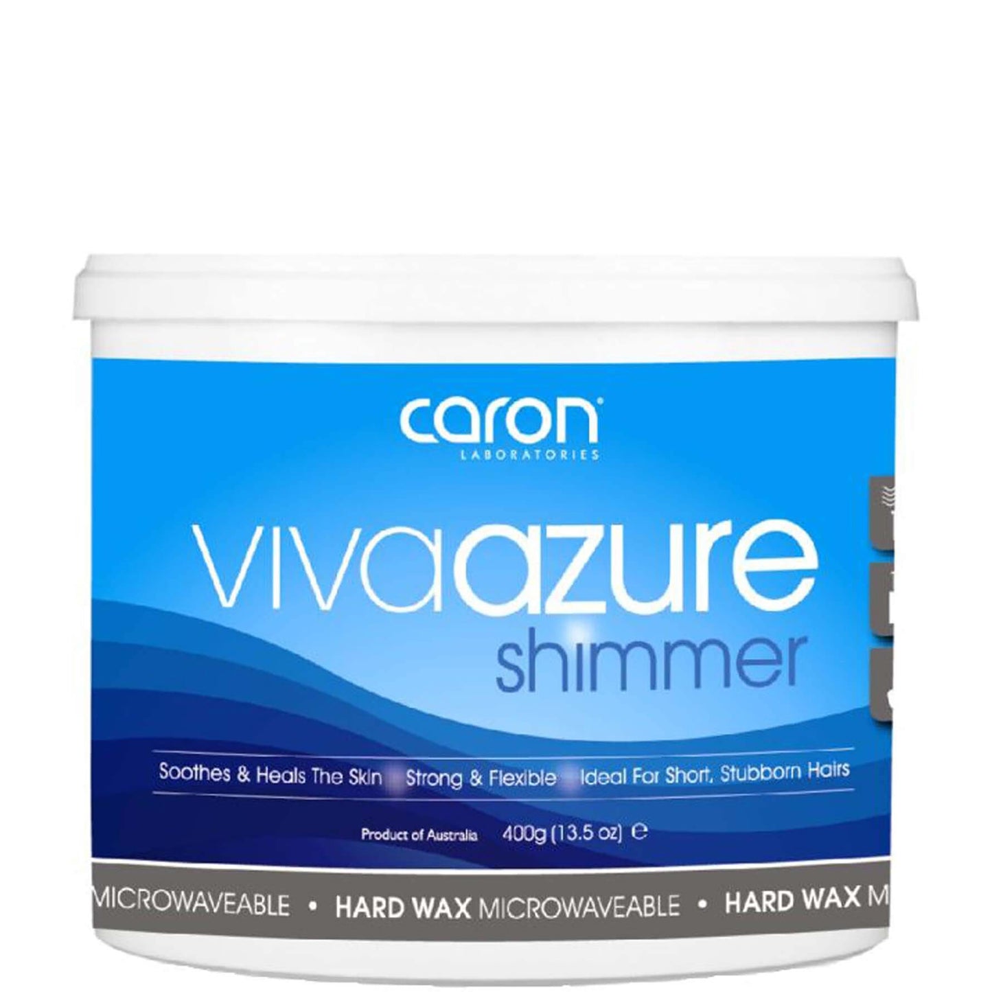 Caronlab Viva Azure Shimmer Microwaveable Hard Wax 400g