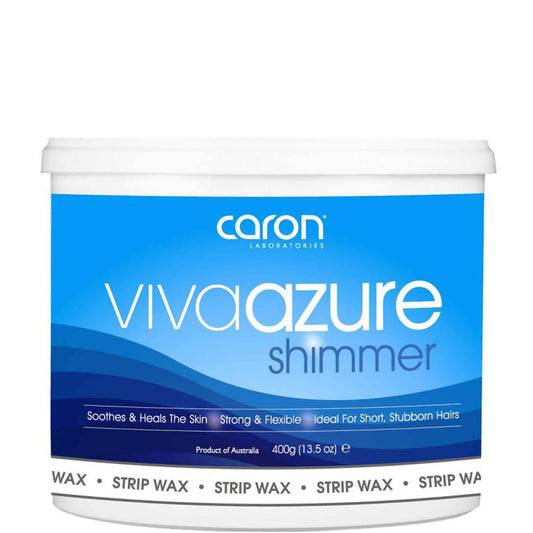 Caronlab Viva Azure Shimmer Microwaveable Strip Wax 400ml