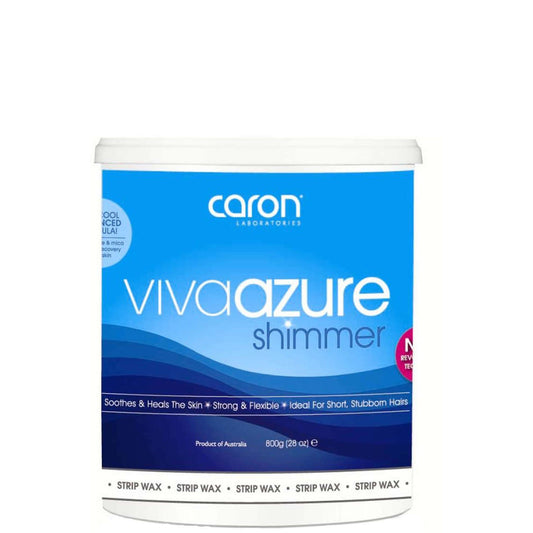 Caronlab Viva Azure Shimmer Microwaveable Strip Wax 800ml