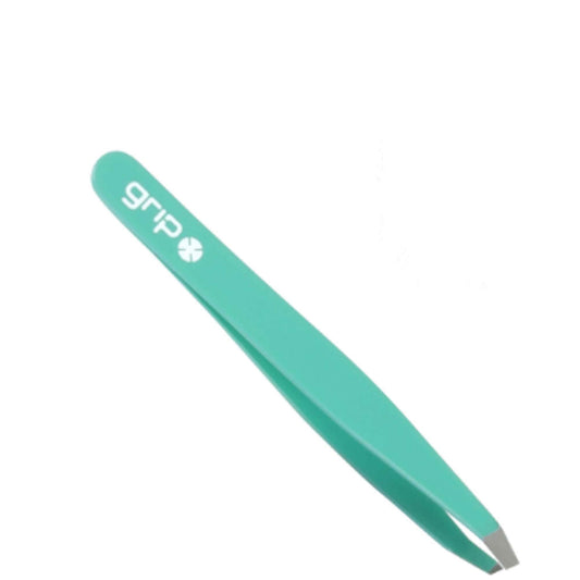 Caronlab Grip Tweezers: Claw Slanted Tip - Gm3 Matte Aqua