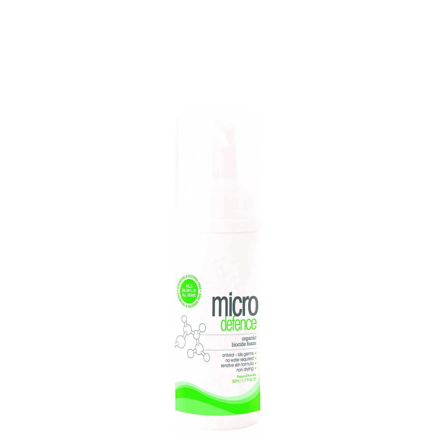 Caronlab Micro Defence Organic Biocide Foam 50ml