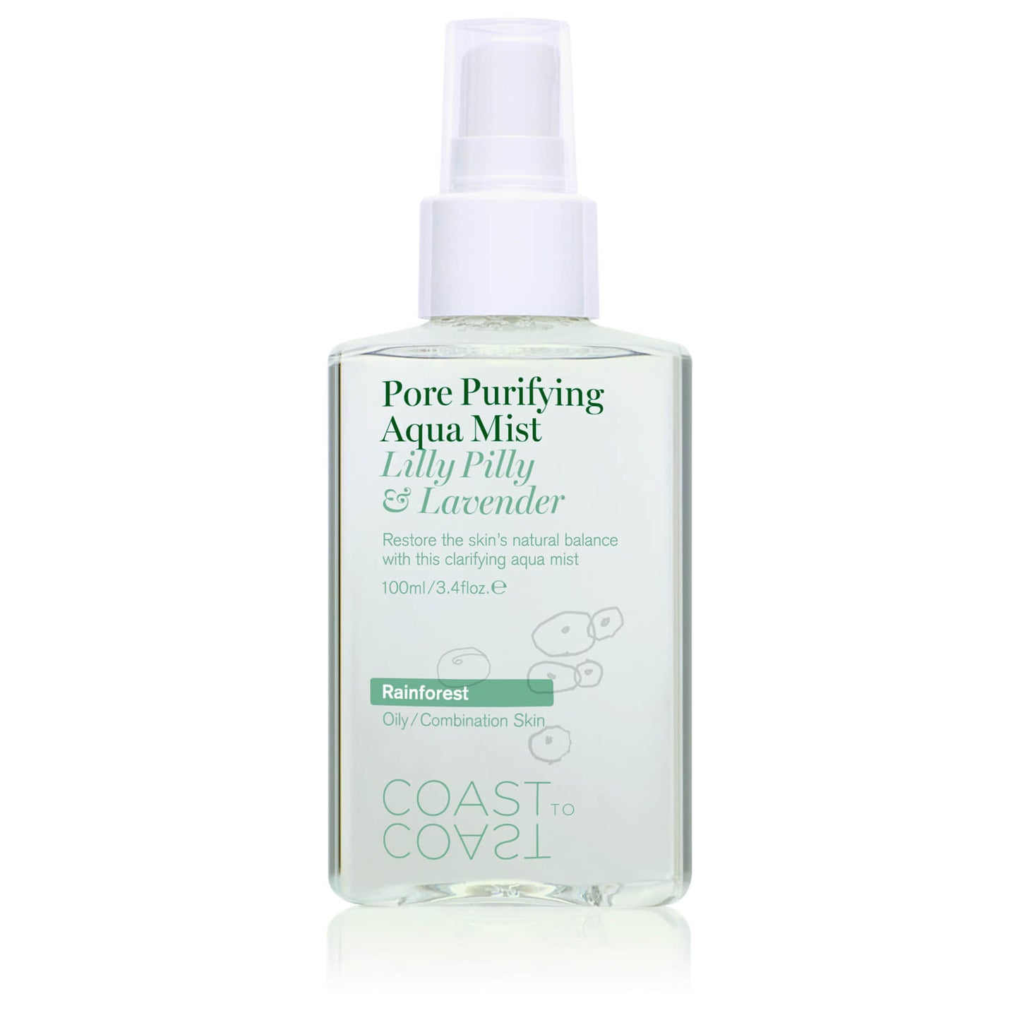 Coast to Coast Rainforest Pore Purifying Aqua Mist 100ml