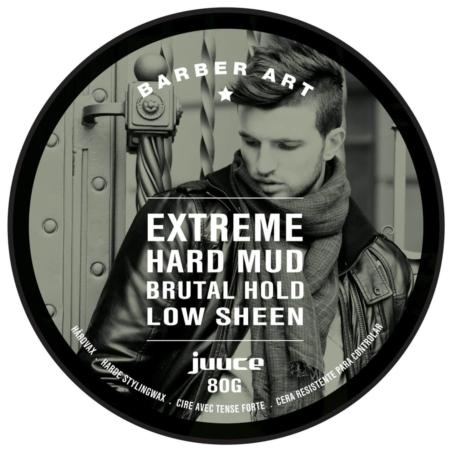 Juuce Barber Art Extreme Hard Mud Brutal Hold Low Sheen 80g