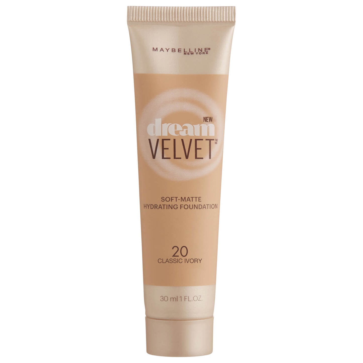 Maybelline Dream Velvet Soft-Matte Hydrating Foundation #20 Classic Ivory 30ml