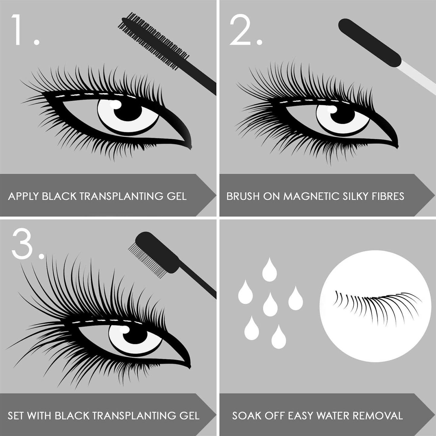 mirenesse Instant Lash Transplant Lengthening Mascara Set - White 10g