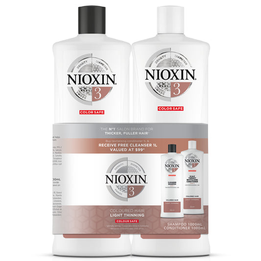 NIOXIN SYSTEM #3 1 L Shampoo and Conditioner Duo Pack