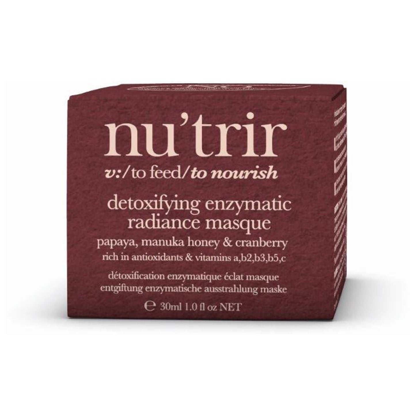 nu'trir Detoxifying Enzymatic Radiance Masque 30ml