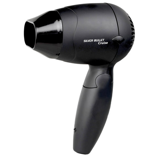 Silver Bullet Cruise Worldwide Use Black Hair Dryer With Included Diffuser