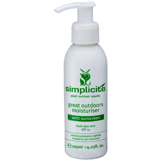 Simplicite Great Outdoors Moisturiser With Sunscreen SPF15 125ml