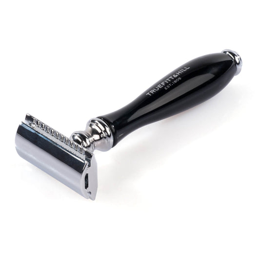 Truefitt & Hill Men's Wellington Double Edge Chrome Razor Faux Ebony