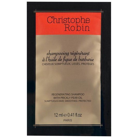 Christophe Robin Regenerating Shampoo with Rare Prickly Pear Oil 12ml (Free Gift)