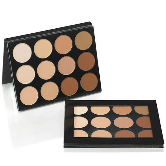 mehron Celebre Pro HD Pressed Powder Foundation 12 Color Contour/Highlight Palette 48g