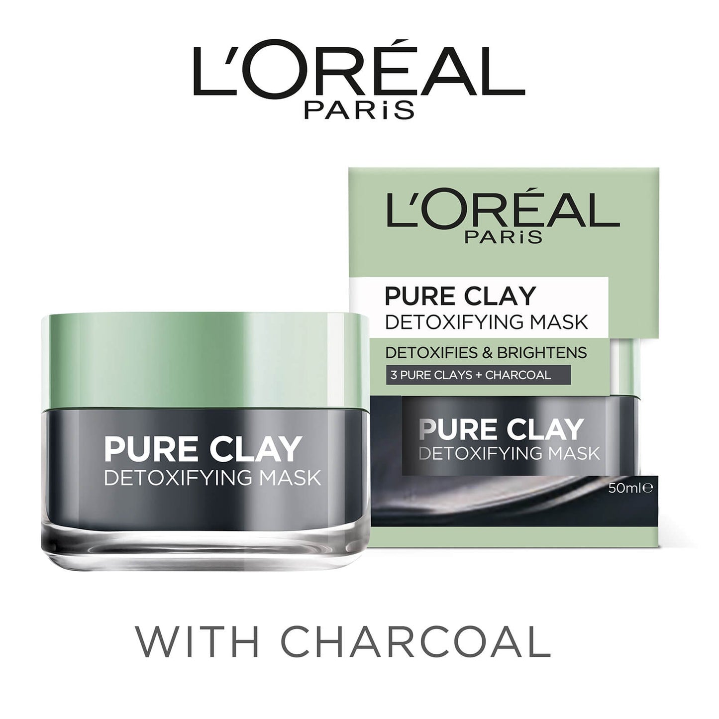 LOréal Paris Pure Clay Mask Detoxifies & Brightens 50ml