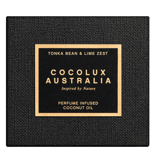 Cocolux Australia Tonka Bean and Lime Zest Luna Brass Candle 225g