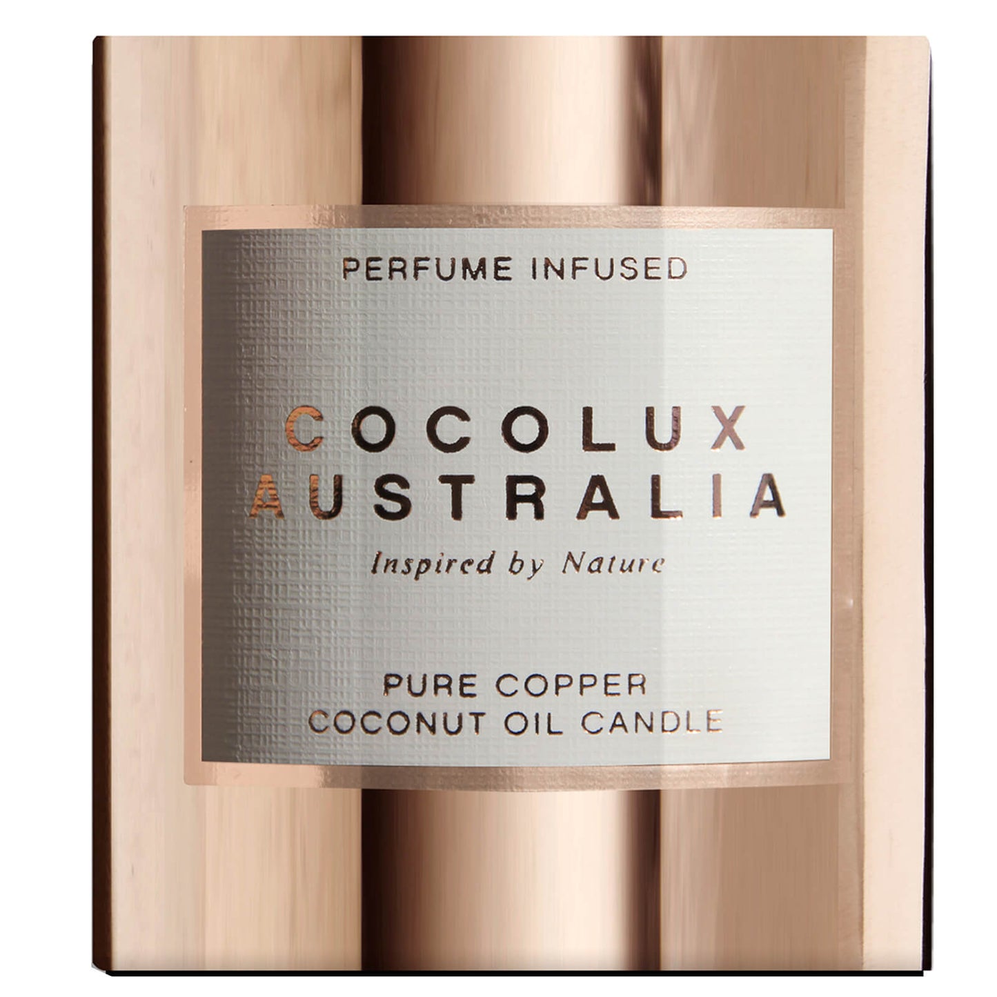 Cocolux Australia Bergamot, Lily and Moss Sol Copper Candle 225g