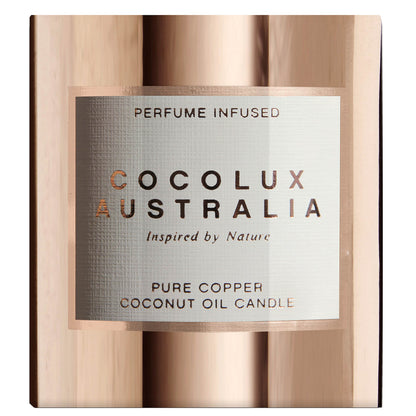 Cocolux Australia Coconut, Ginger and Pomelo Sol Copper Candle 225g