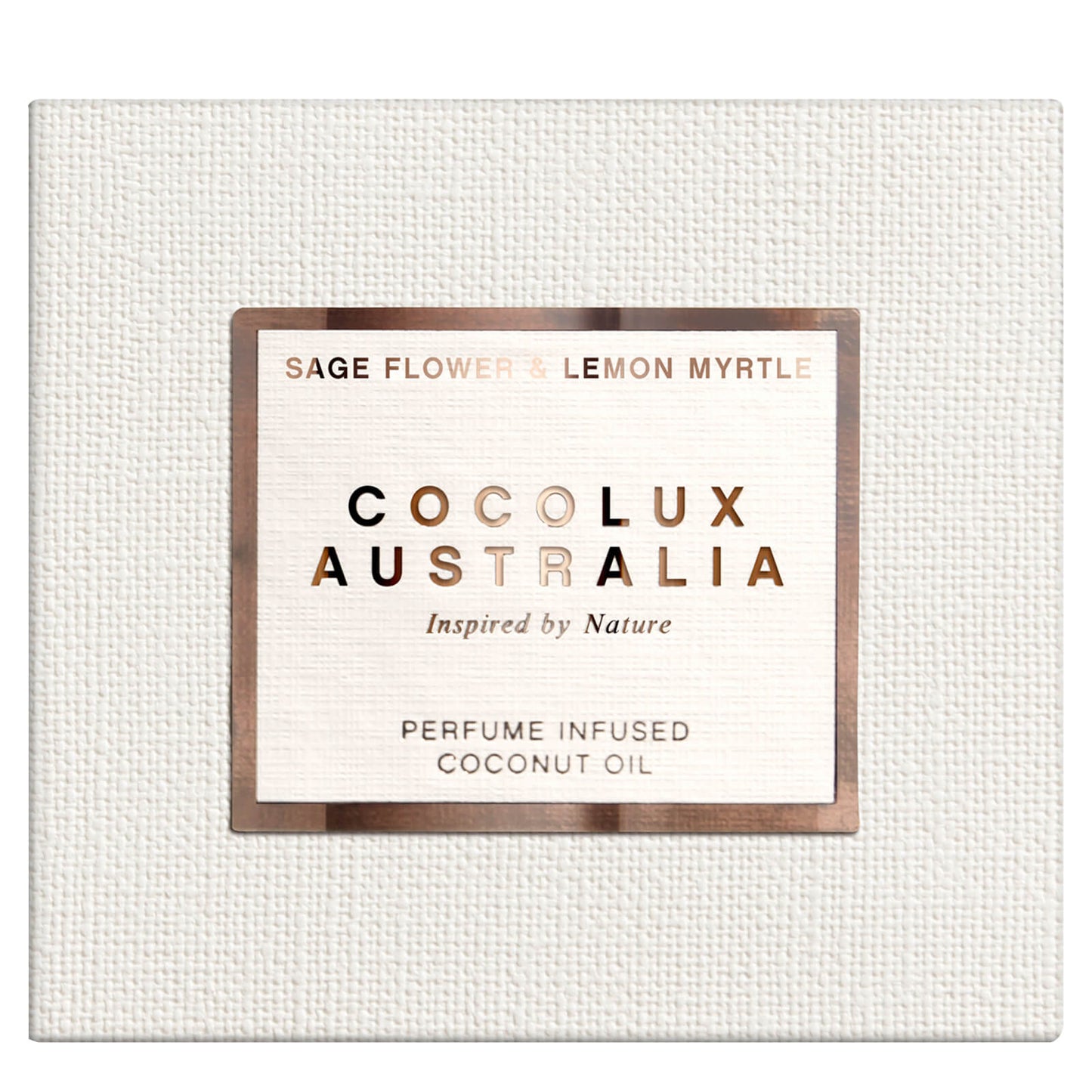 Cocolux Australia Sage Flower and Lemon Myrtle Sol Copper Candle 225g