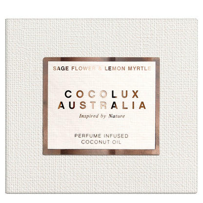 Cocolux Australia Sage Flower and Lemon Myrtle Sol Copper Candle 225g