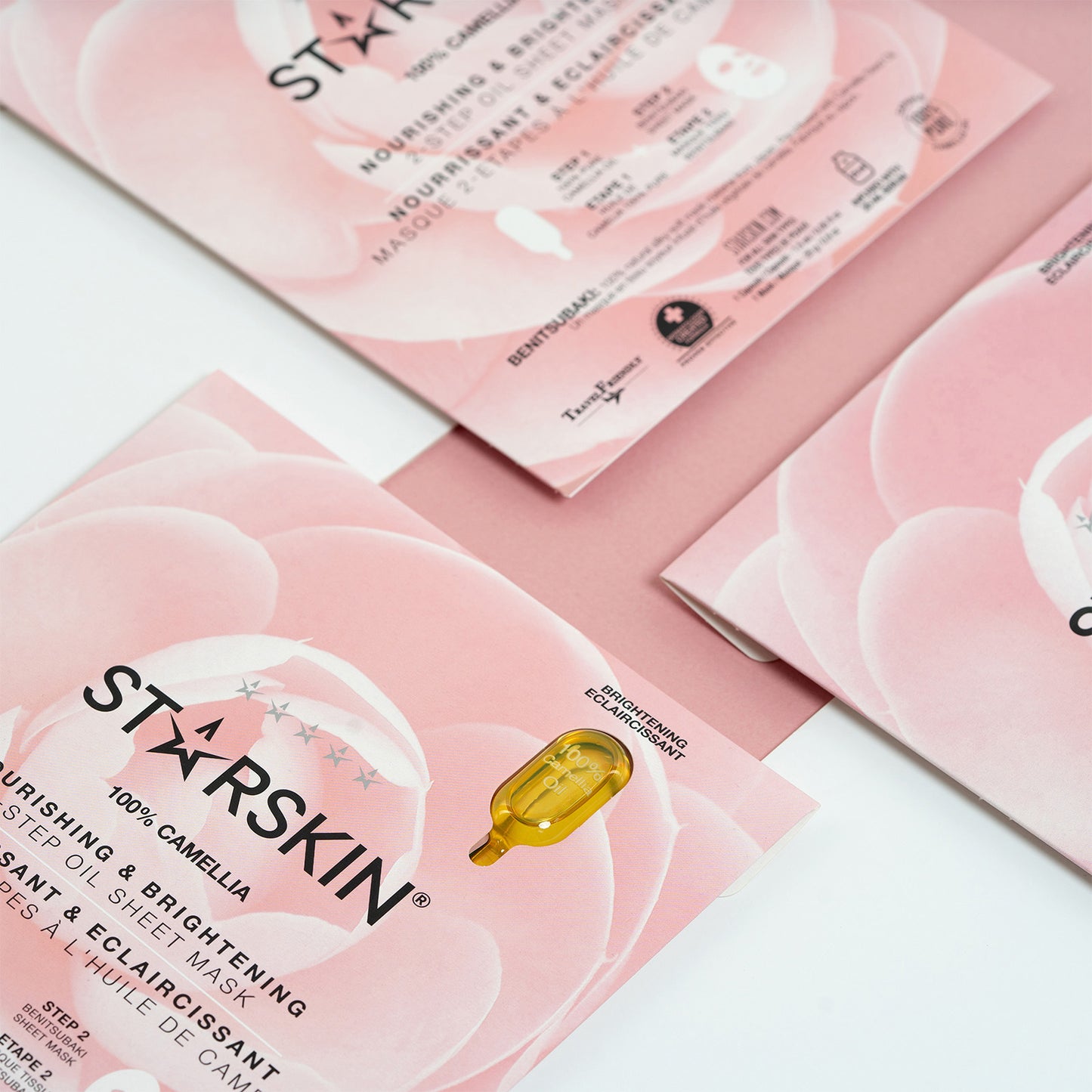 STARSKIN 100% Camellia 2-Step Oil Sheet Mask - Nourishing and Brightening