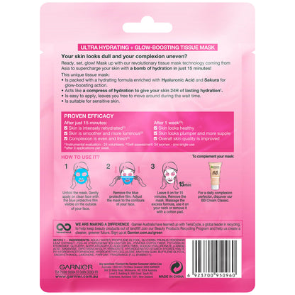 Garnier SkinActive Hydra Bomb Tissue Mask - Sakura (1 Mask)