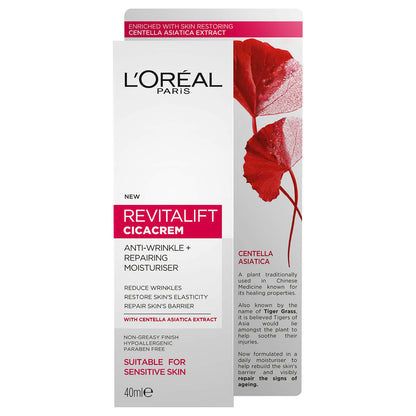 L'Oréal Paris Revitalift Cicacrem Anti-Wrinkle Repairing Moisturiser 40ml