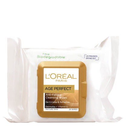 L'Oréal Paris Age Perfect Anti-Fatigue Cleansing Wipes (25 Wipes)