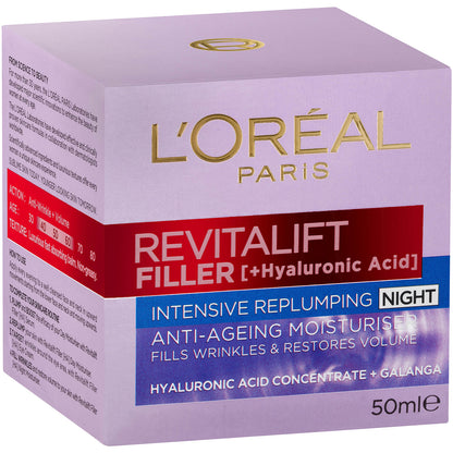 L'Oréal Paris Revitalift Filler Intensive Replumping Night Cream 50ml