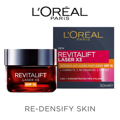 L'Oréal Paris Revitalift Laser X3 Anti-Ageing SPF15 Day Cream 50ml