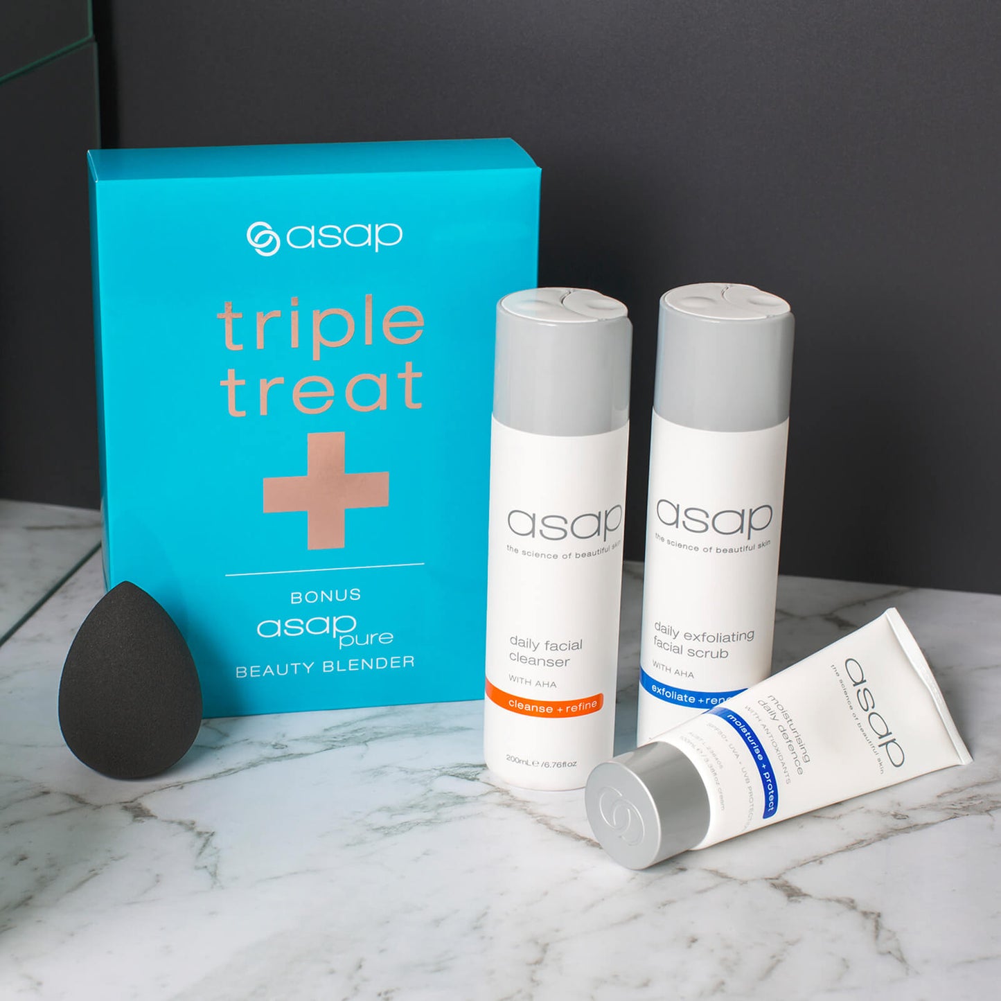 asap Triple Treat + Beauty Blender