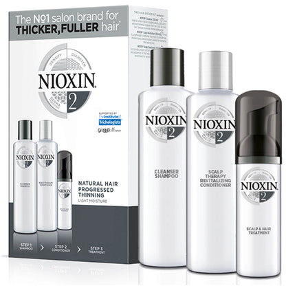 NIOXIN 3-part System Trial Kit 2 for Natural Hair with Progressed Thinning