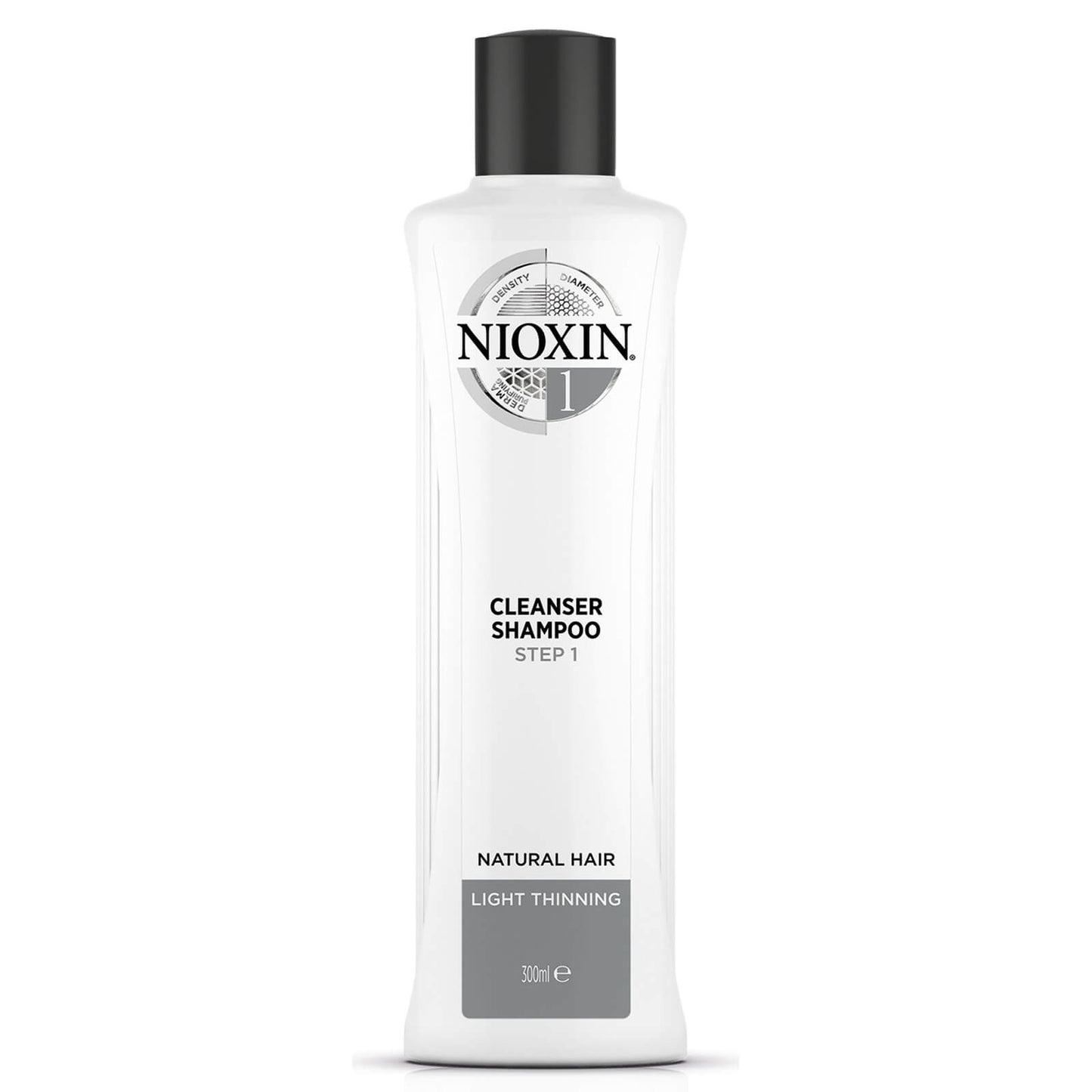 NIOXIN 3-part System 1 Cleanser Shampoo for Natural Hair with Light Thinning 300ml