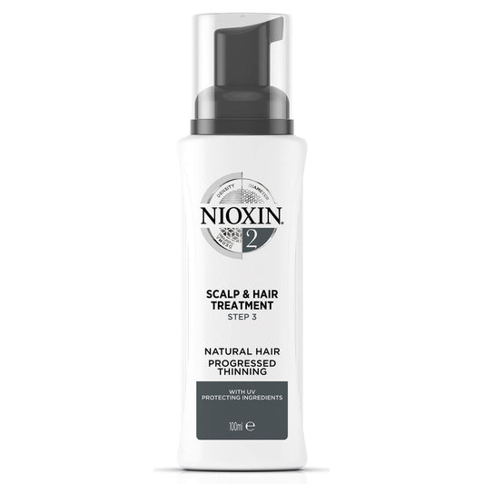 NIOXIN 3-part System 2 Scalp & Hair Treatment for Natural Hair with Progressed Thinning 100ml