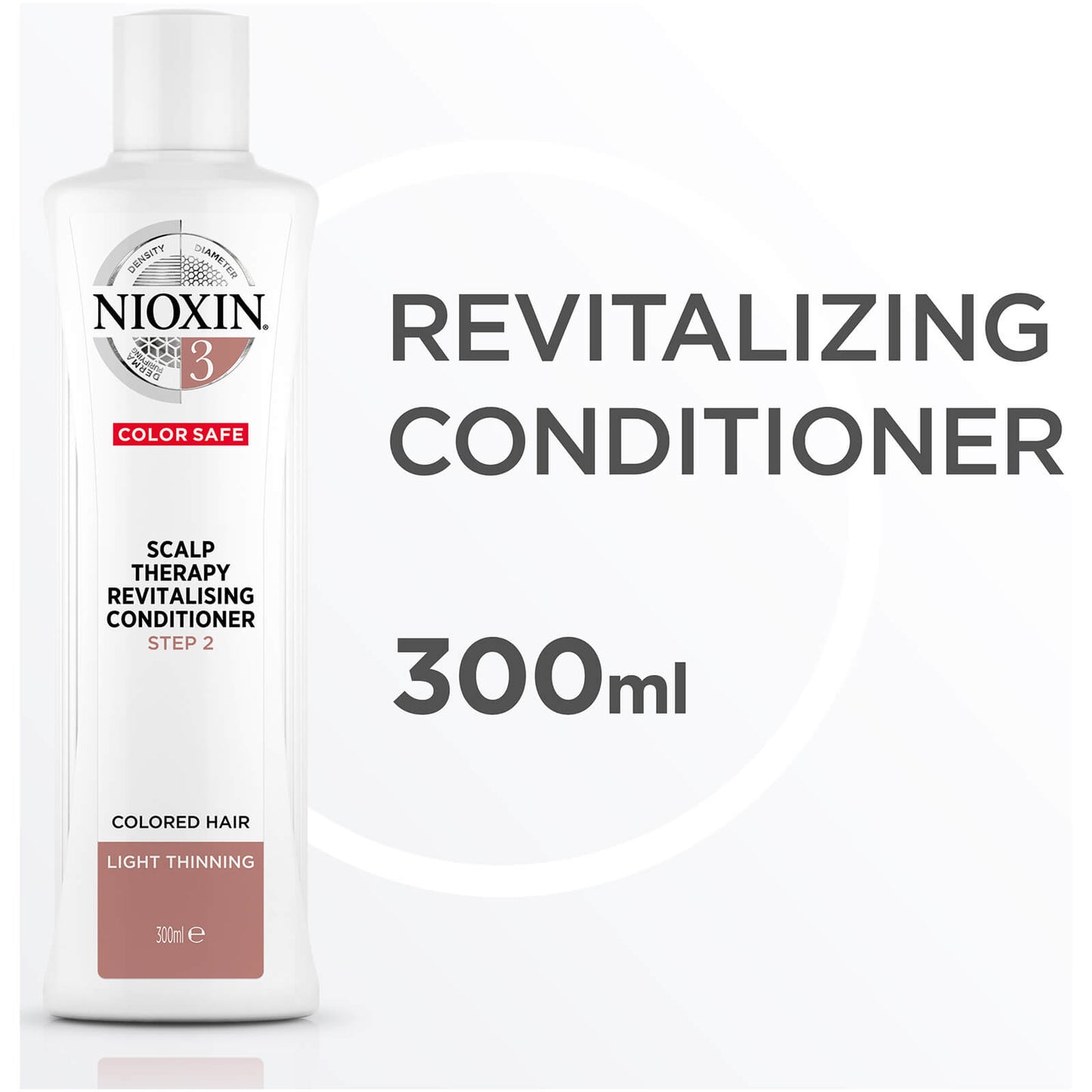 NIOXIN 3-part System 3 Scalp Therapy Revitalizing Conditioner for Colored Hair with Light Thinning 300ml