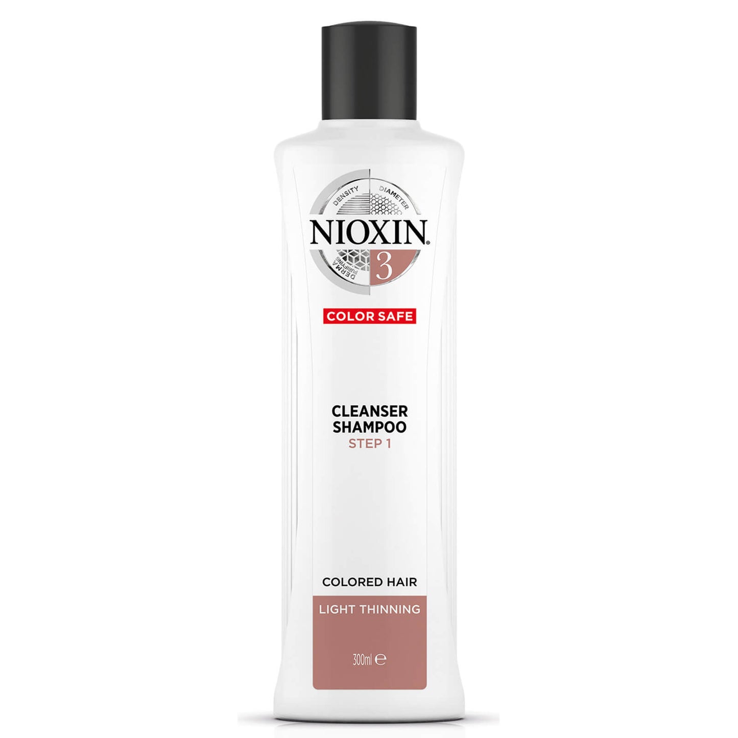 NIOXIN 3-part System 3 Cleanser Shampoo for Colored Hair with Light Thinning 300ml