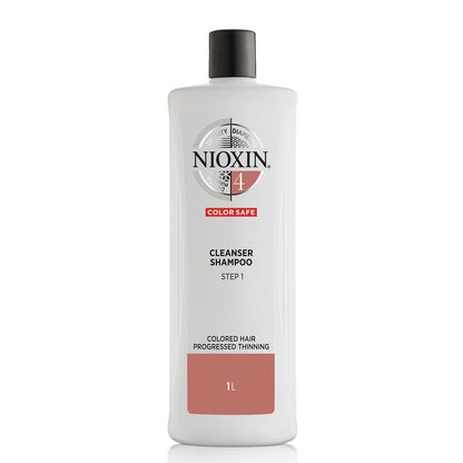 NIOXIN 3-Part System 4 Cleanser Shampoo for Coloured Hair with Progressed Thinning 1000ml