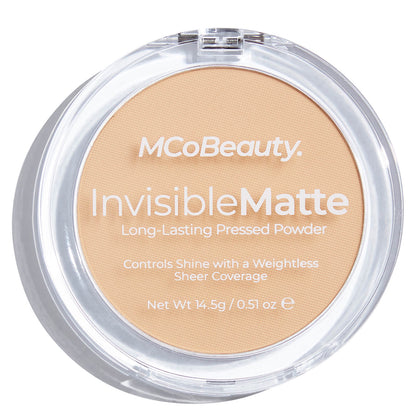 MCoBeauty Invisible Matte Pressed Powder - Natural Beige 14.5g