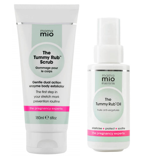 Mama Mio Stretch Mark Prevention Duo (Scrub + Oil)