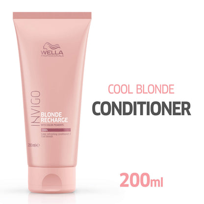 Wella Professionals Care Invigo Blonde Recharge Cool Blonde Color Refreshing Conditioner 200ml